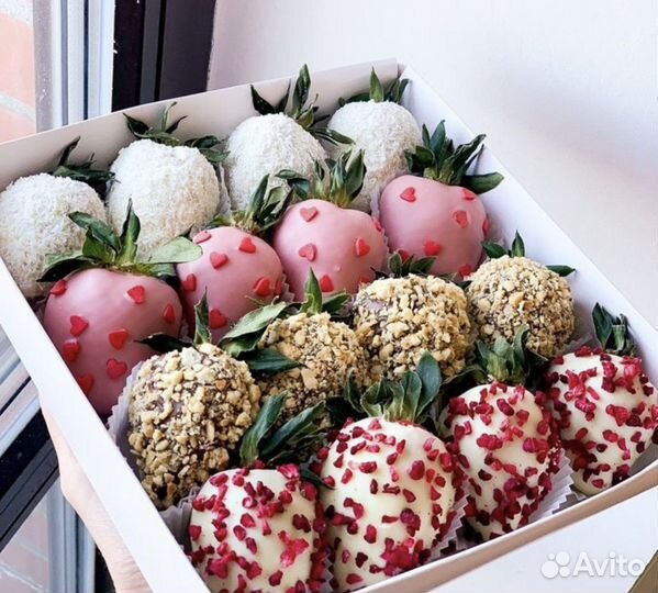 Подарок учителям клубника в шоколаде