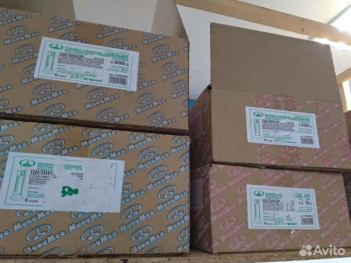 Цилиндр стеклянный на пласт. основании 25-500 мл