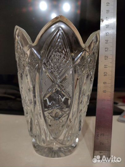 Вазы, бокалы, салатница, все хрусталь