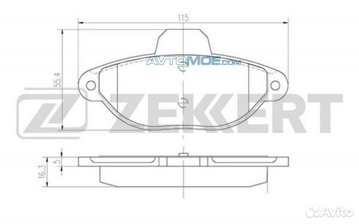 Колодки торм. диск. передн. Fiat Panda (169) 03- P