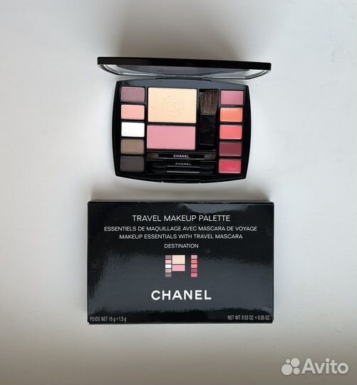 Chanel палетка тени пудра румяна