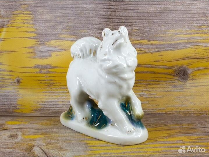 Статуэтка Лайка Старая Гжель, СССР (Б/У)