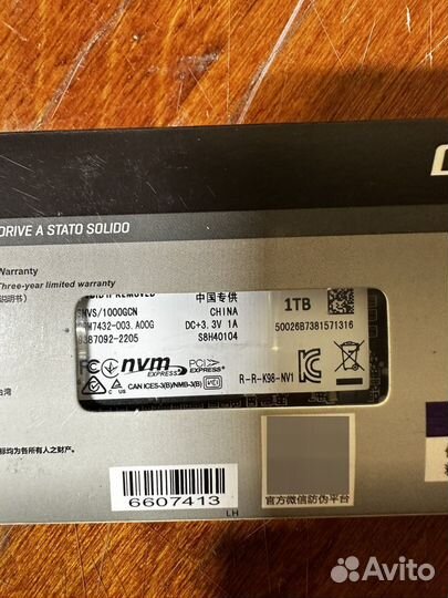 SSD NvMe Kingston 1 тб