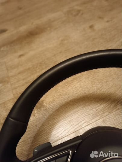 Руль в сборе подушка обогрев лепестки audi