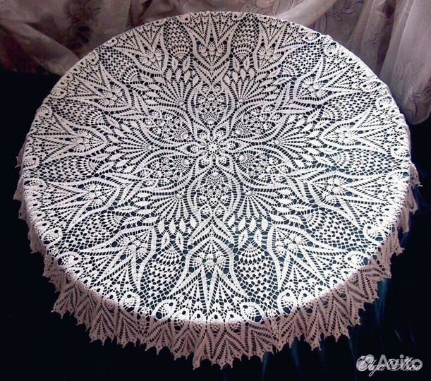 Скатерть большая кружевная