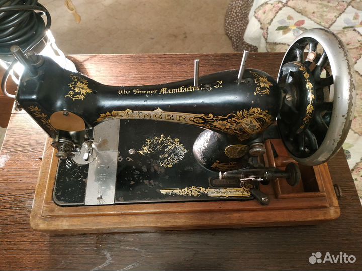 Швейная машинка зингер антикварная