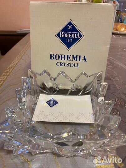 Хрустальная пепельница чехия