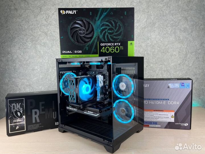 Игровой пк i5-12400f/RTX 4060 ti/32GB