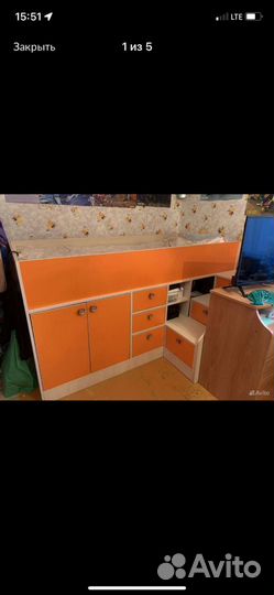 Детская кровать чердак