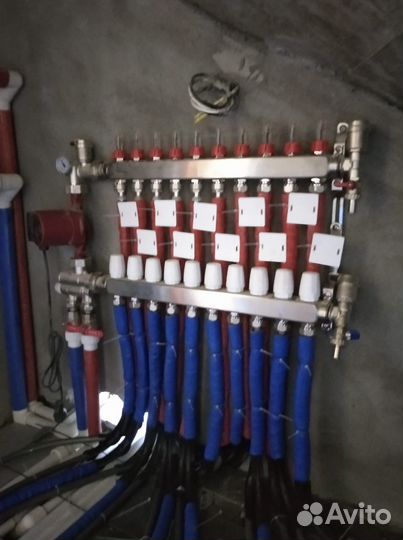 Монтаж систем отопления, установка теплых полов