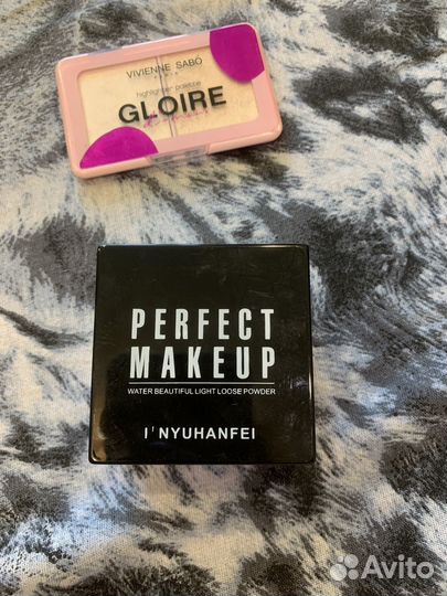 Пудра, хайлайтер, термозащита