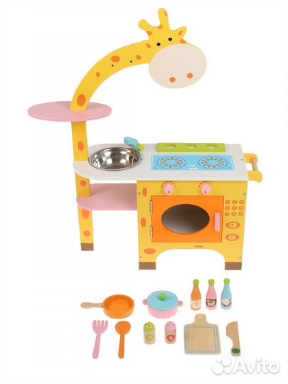 Детская кухня деревянная новая