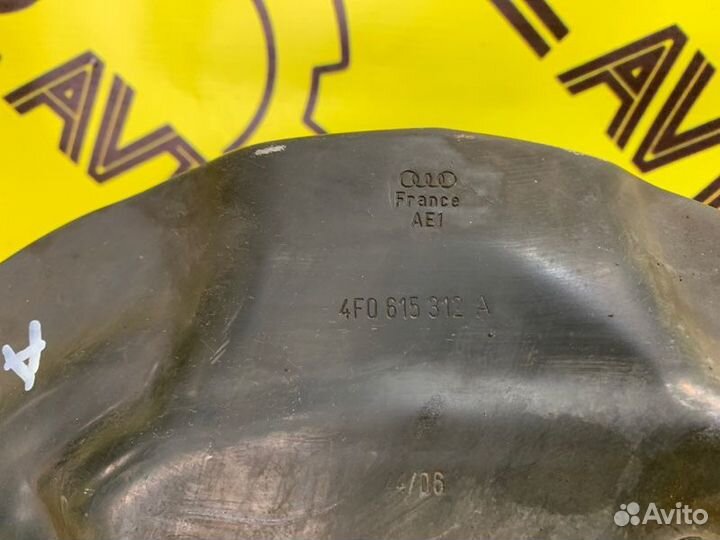 Щиток тормозного механизма передний правый Audi A6