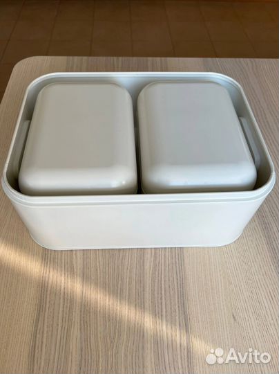 Икеа сника Контейнер с крышкой, 3 штуки