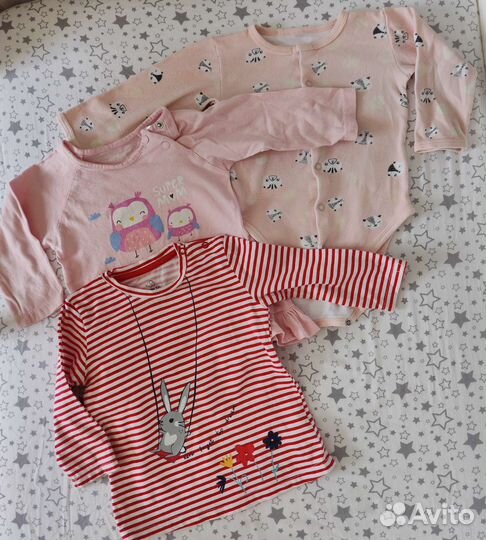 Вещи пакетом для девочки 74-80