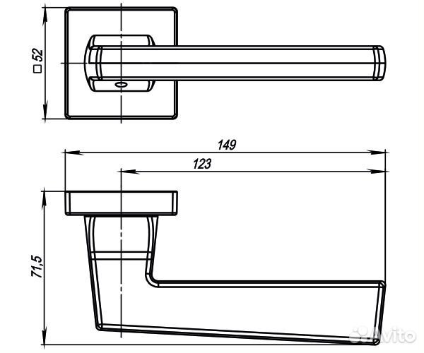 Ручка Armadillo K.USQ52.groove (groove USQ5) BB/SB