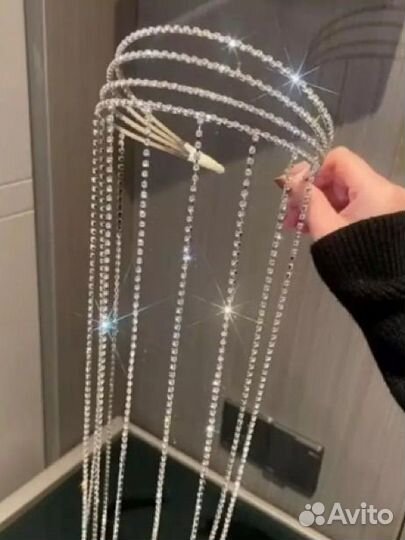 Ободок для волос со стразами