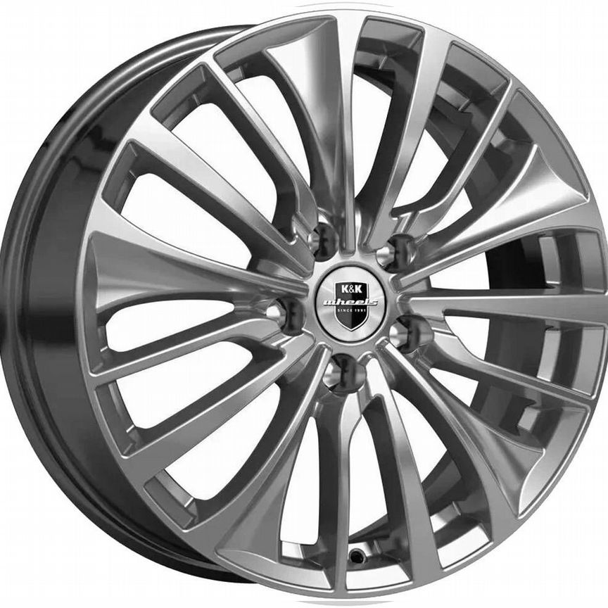 Диски K&K Flanker 6.5x17 5x108 ET43 D67.1 Дарк платинум