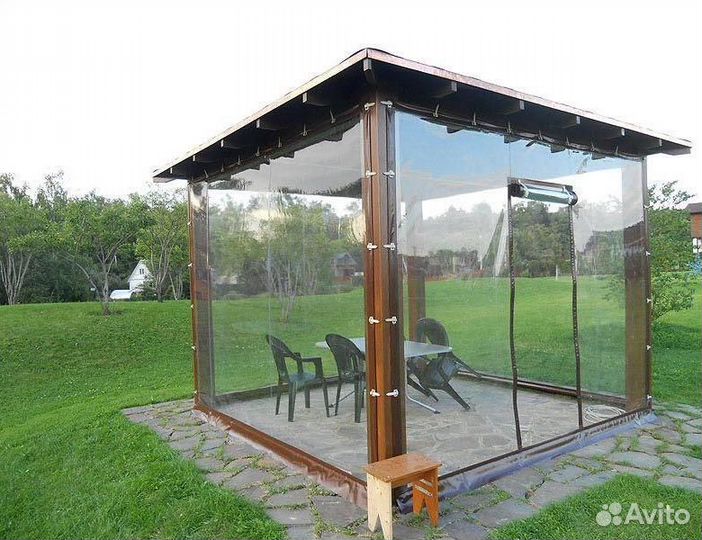 Мягкие окна для беседки, веранды, террасы