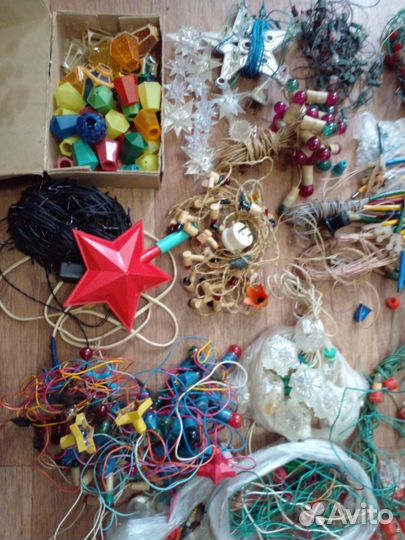 Елочные гирлянды СССР. Лот