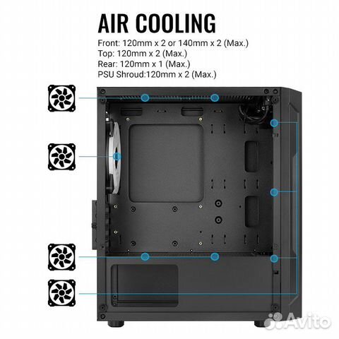 Компьютерный корпус aerocool trinity v2