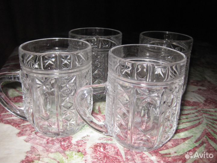 Бокалы хрусталь, стаканы новые