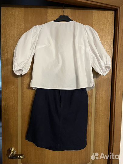 Комплект блузка и юбка р 48