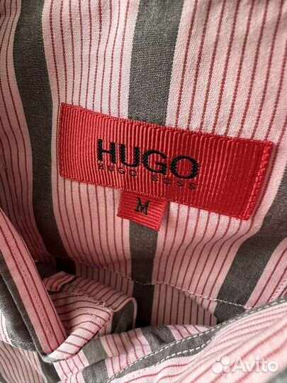 Hugo Boss, мужская рубашка, 100% шелк
