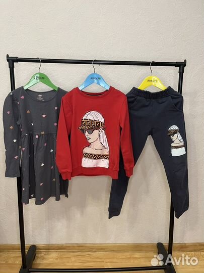 Одежда пакетом на девочку 4-5 лет 110-116