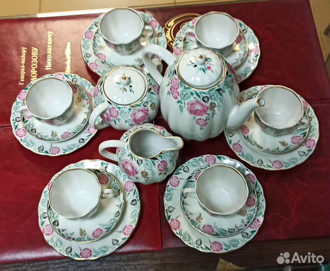 Редкий кофейный сервиз лфз знак качества