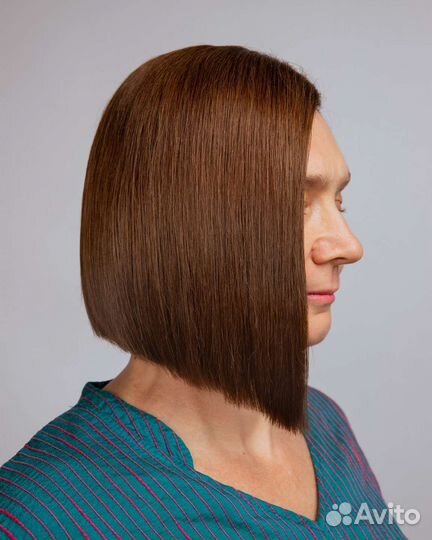 Стрижка технике Деметриус, сложное окрашивание