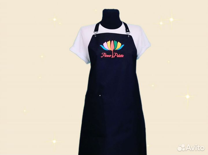 Фартук для флориста с логотипом