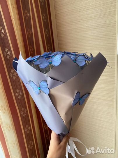 Большой букет из бабочек