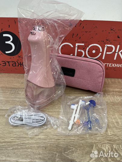 Новый ирригатор H2ofloss HF-6 розовый