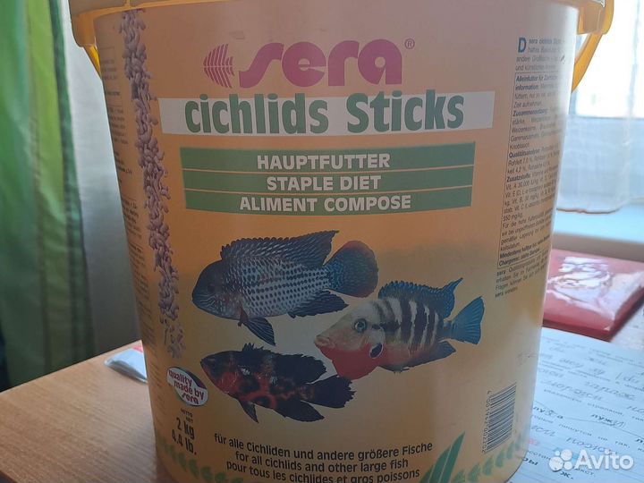 Корм для цихлид рыб Sera cichlids sticks
