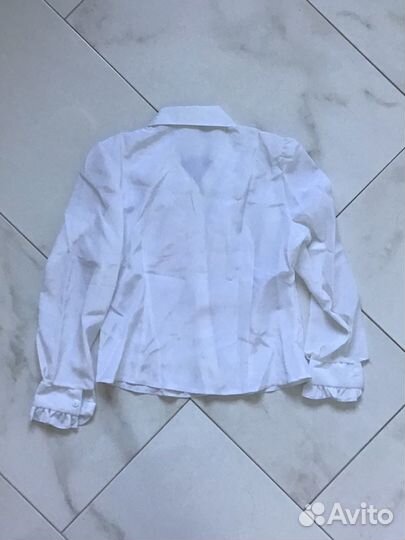 Блузка для девочки школьная Белая новая