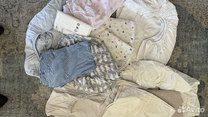 Постельное бельё IKEA на кроватку круглую-овальную