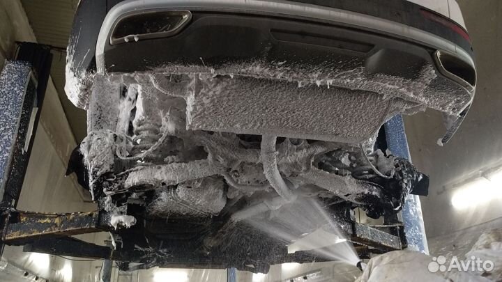 Мойка днища/рамы автомобиля на подъёмнике