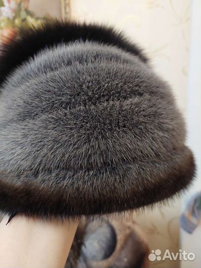 Шапка зимняя норковая женская.раз.-56-57