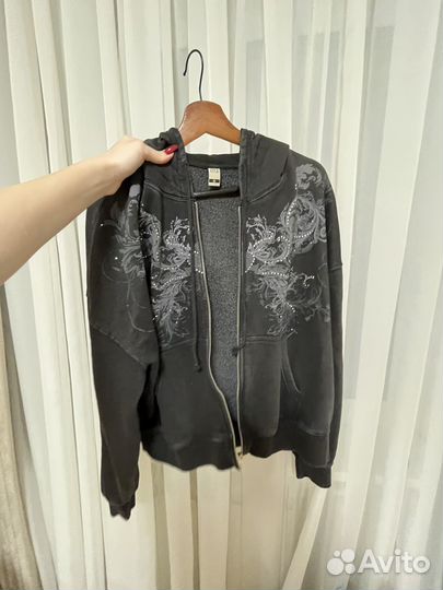 Зипка y2k со стразами