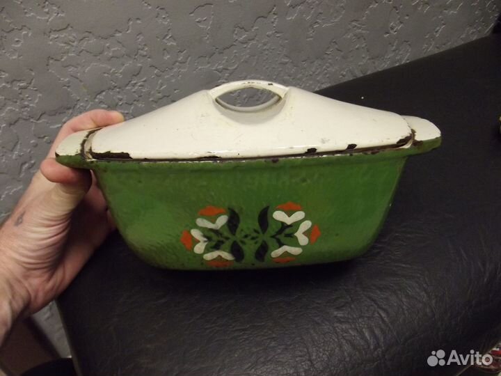 Утятница эмаль чугун СССР