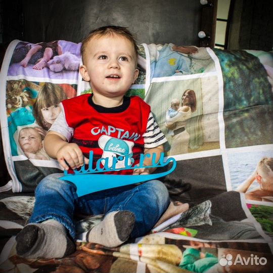 Плед с фото на подарок