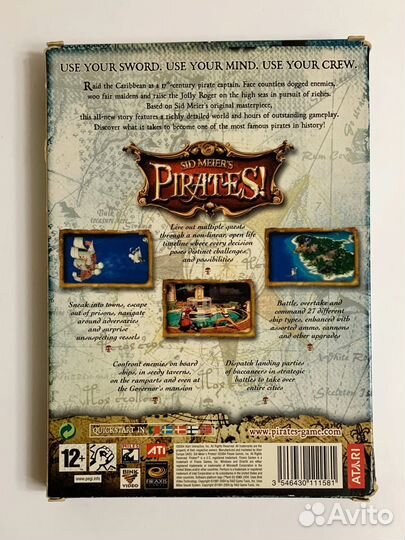 Sid Meier’s Pirates зарубежная лицензия DVD-бокс