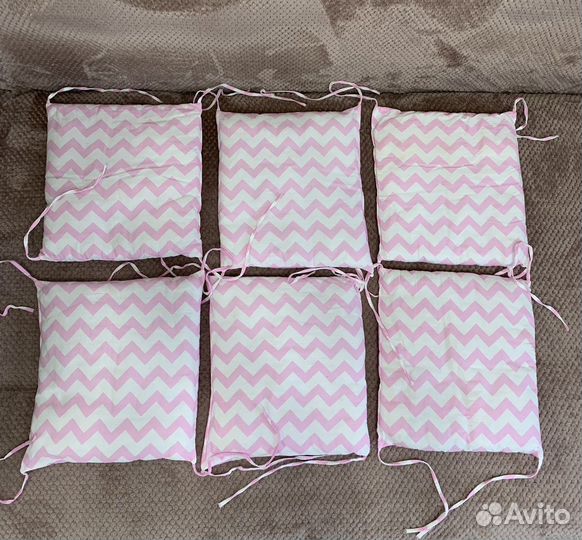 Бортики-подушки в детскую кроватку