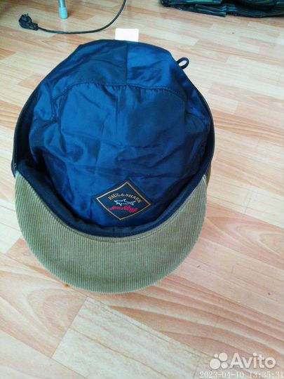 Кепка Пауль Шарк Италия вельвет и кожа р.59