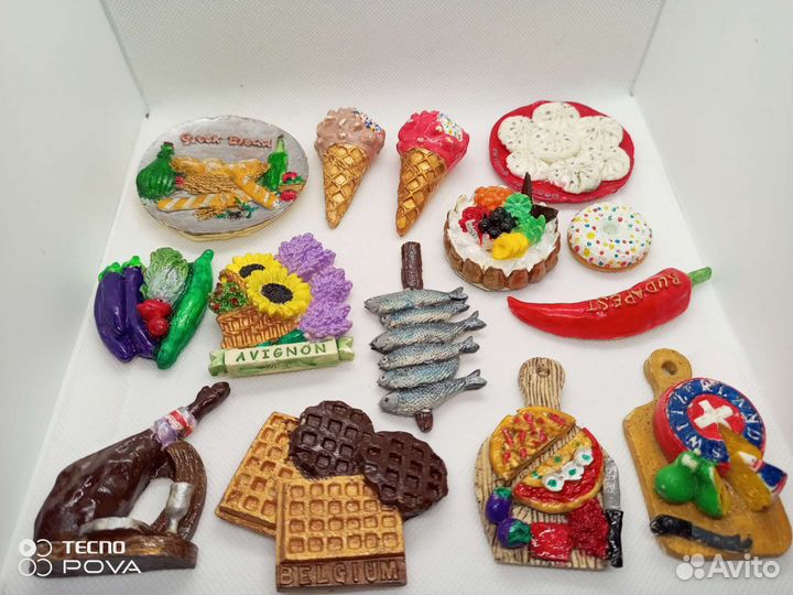 Магниты на холодильник еда