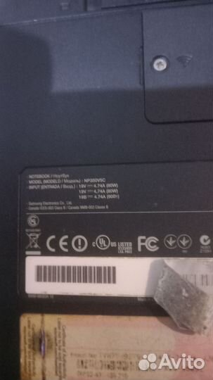 Ноутбук samsung np350v5c на запчасти