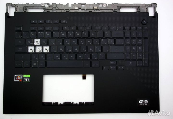 Топкейс asus G713IE, G713QM без тачпада