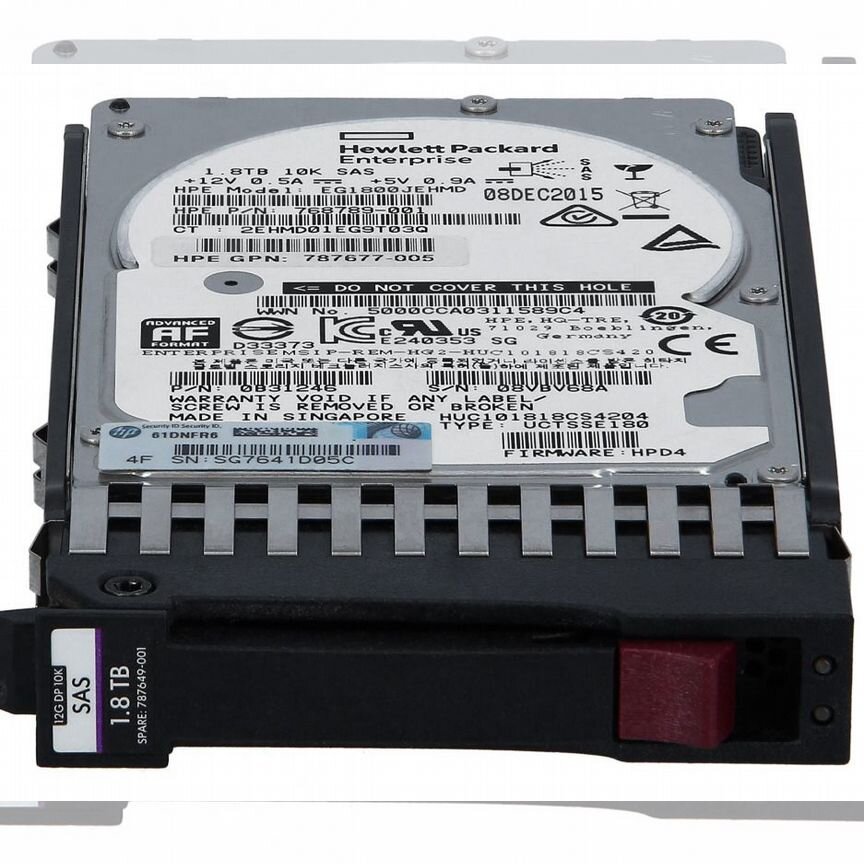 [787649-001] Жесткий Диск Hp 1.8tb Sas 12g 2.5 787649-001