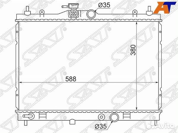 Радиатор nissan sentra 14/bluebird sylphy/wingroad